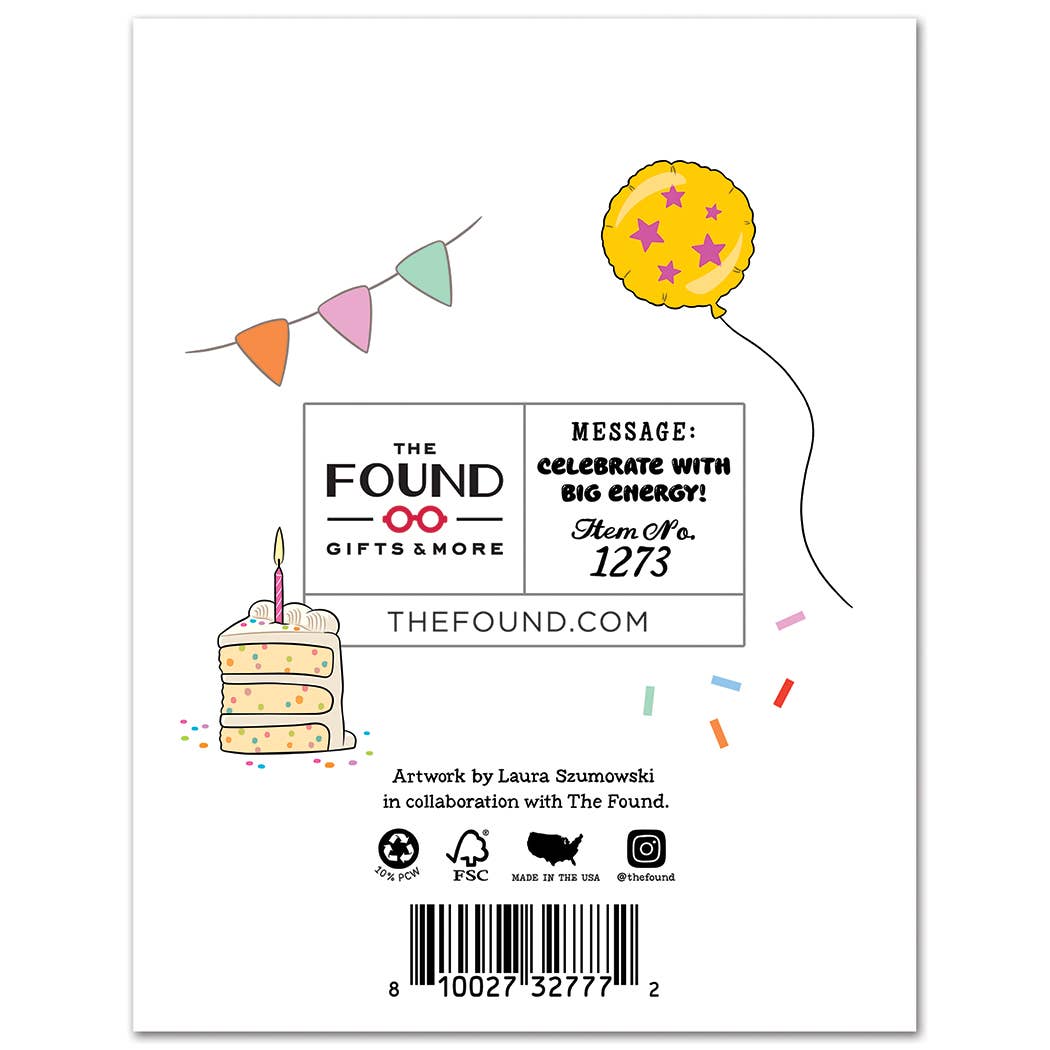 THE FOUND - Labubu Big Energy Birthday Card