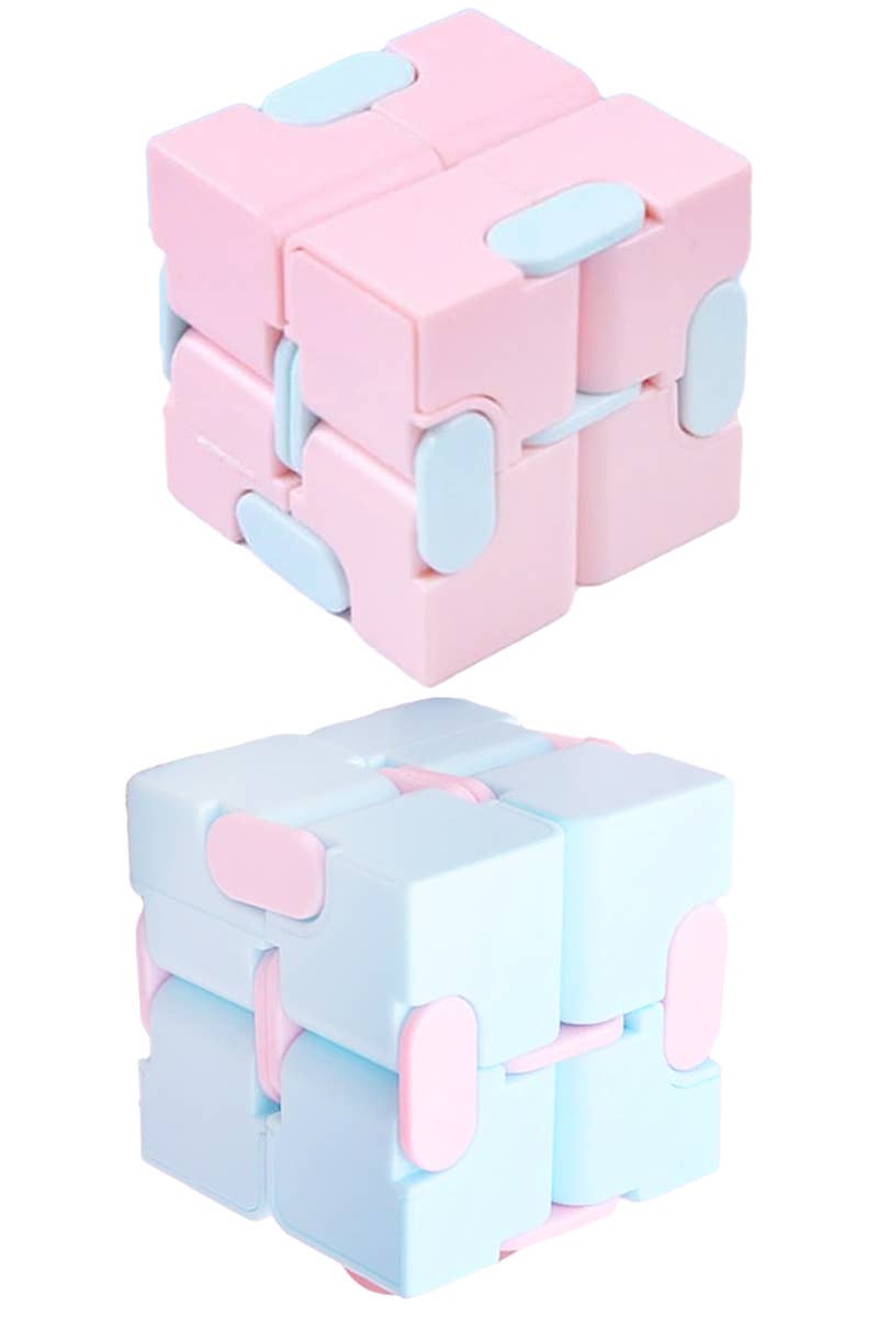 Cap Zone - Bubble Gum Two Tone Pastel Puzzle Infinity Cube Fidget Toy