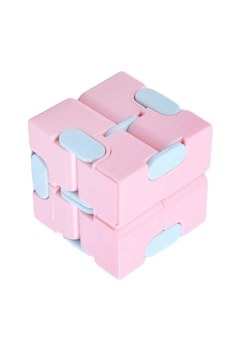 Cap Zone - Bubble Gum Two Tone Pastel Puzzle Infinity Cube Fidget Toy