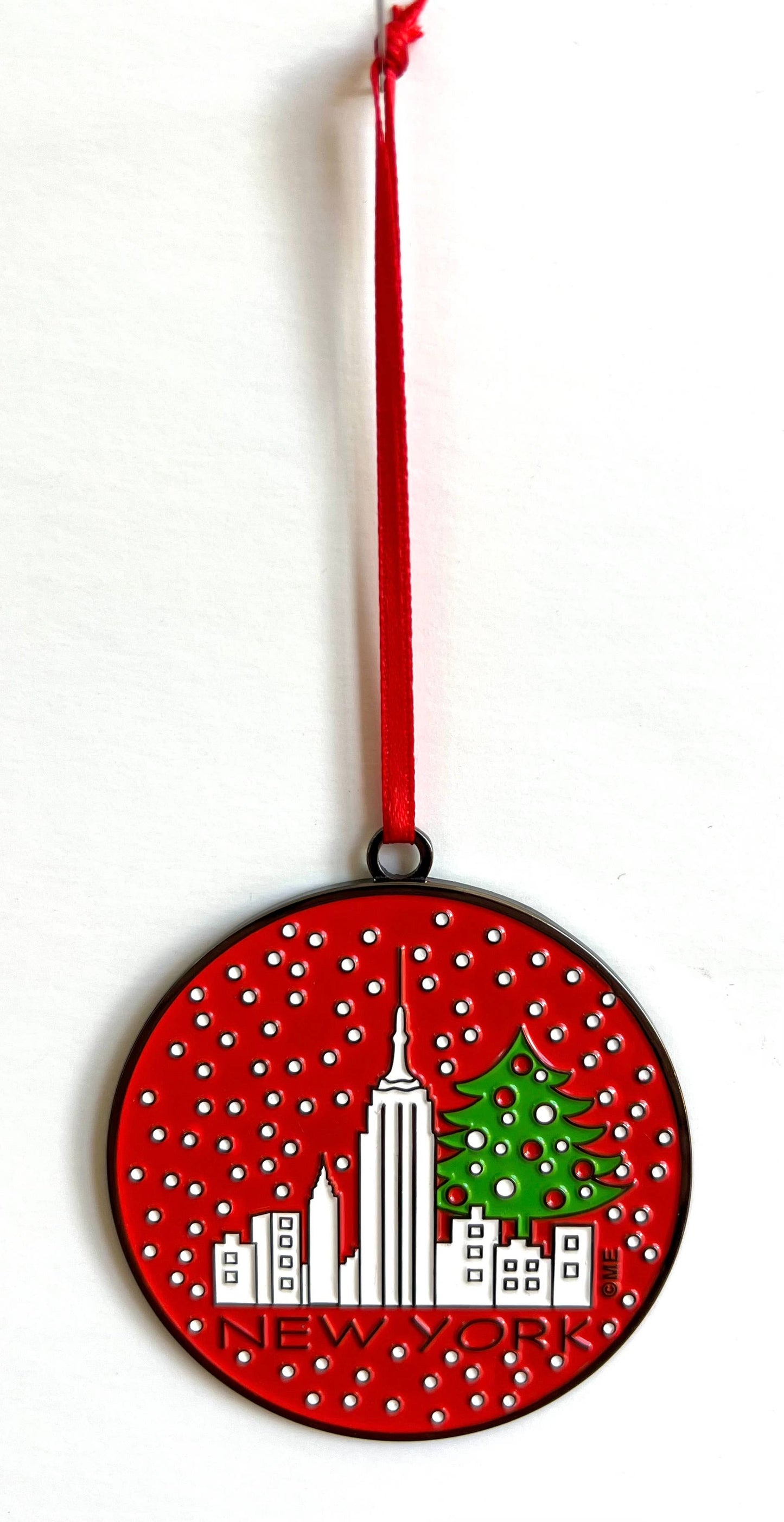 New York Christmas Ornament Holiday Skyline Christmas Tree