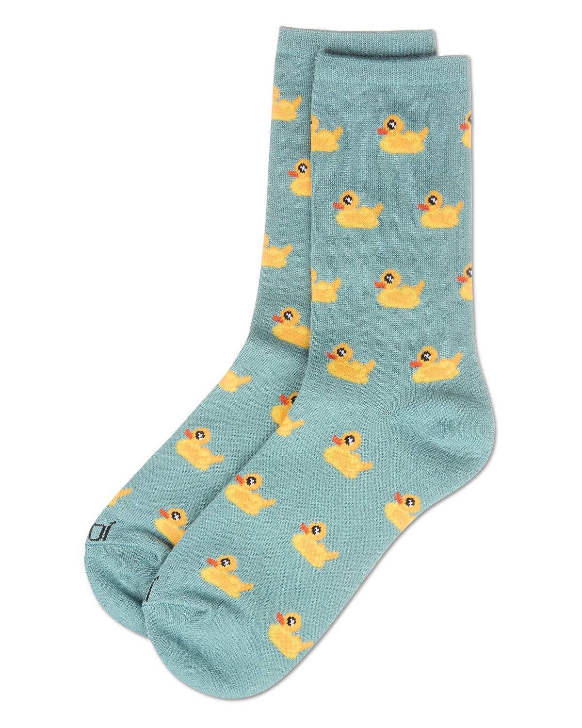 Rubber Ducks Bamboo Blend Crew Socks
