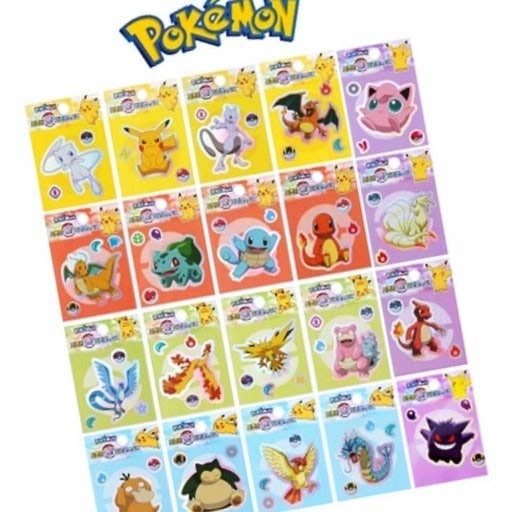 K-Wonderland - Pokémon Aurora Pang Stickers – Assorted Designs