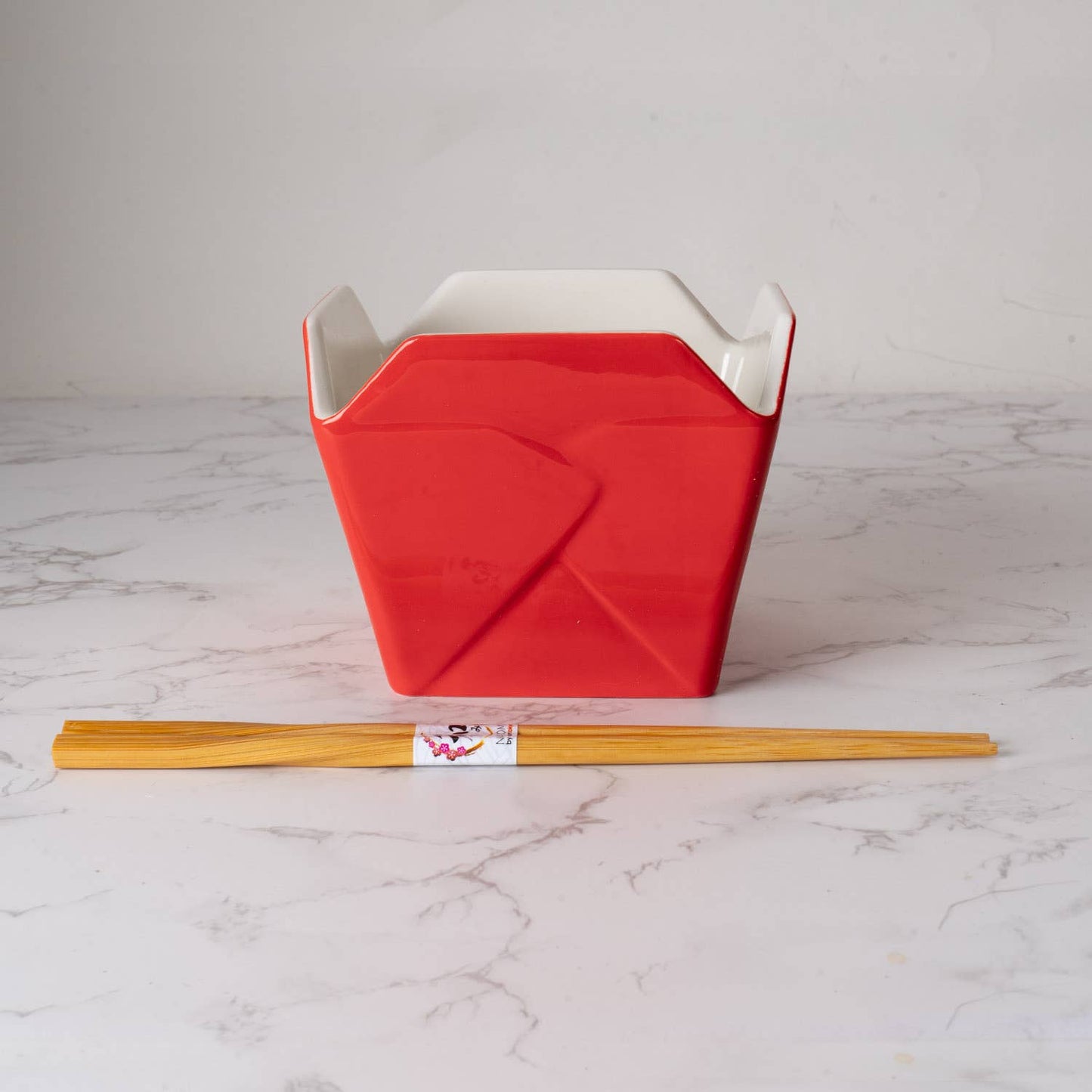 16oz 5"W x 4"H Takeout Box Serving Bowl With Chopsticks Dragon (1/24)