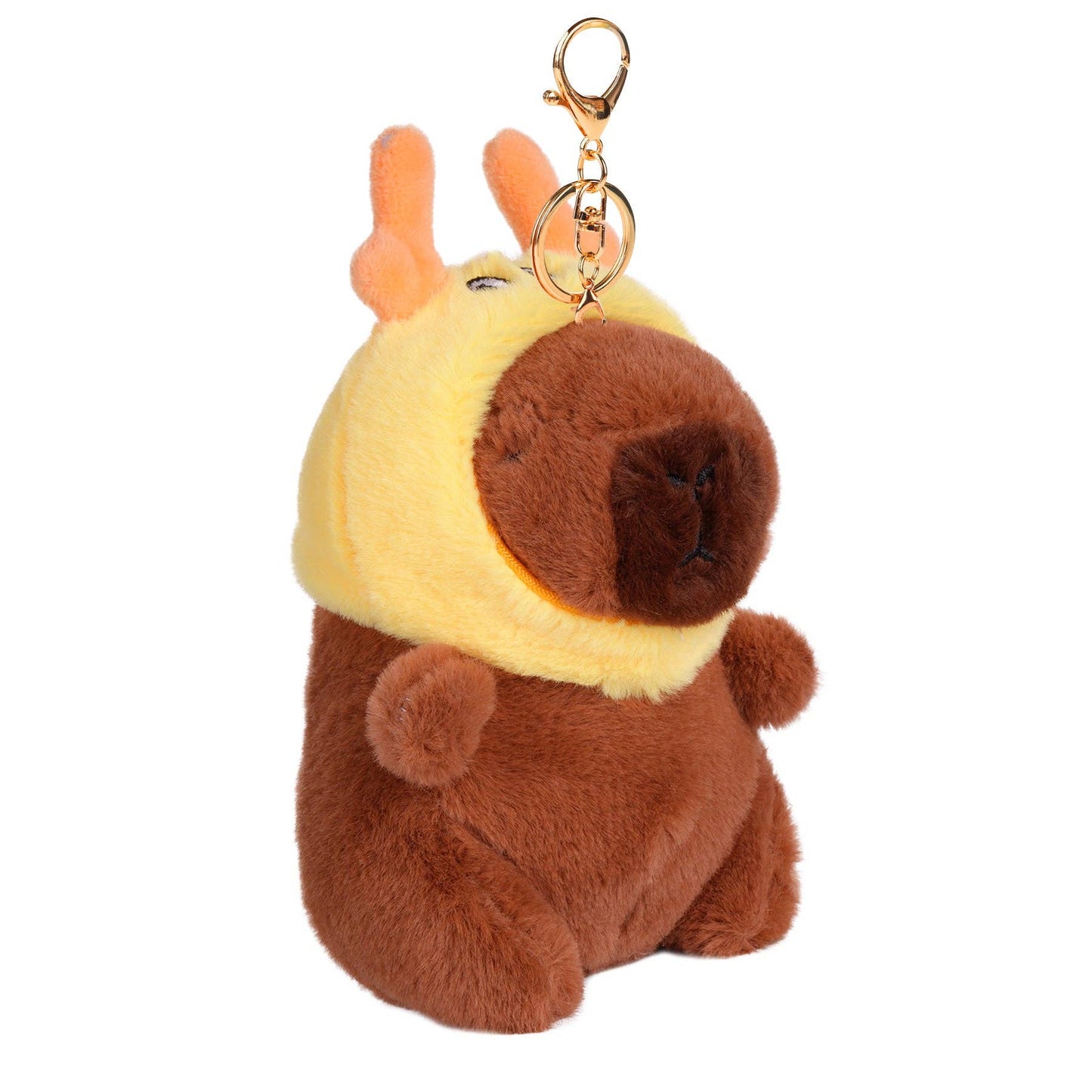 CapyFun - Capybara Dragon Hat Plush Keychain