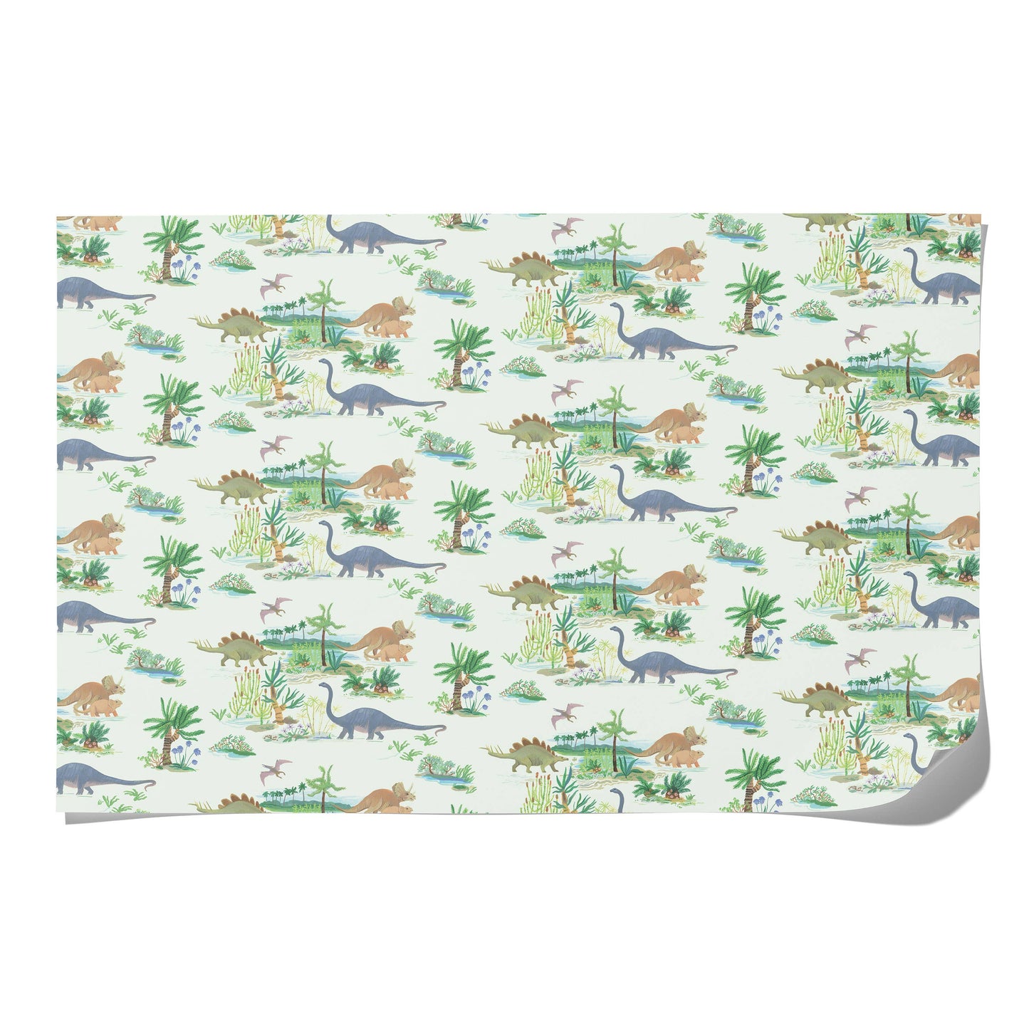 Red Cap Cards - Dinosaurs wrapping paper