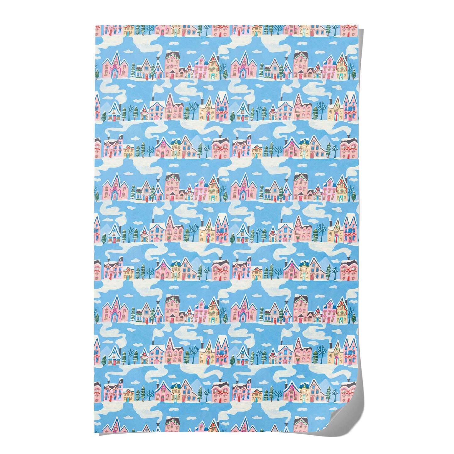Little Pink Houses wrapping paper