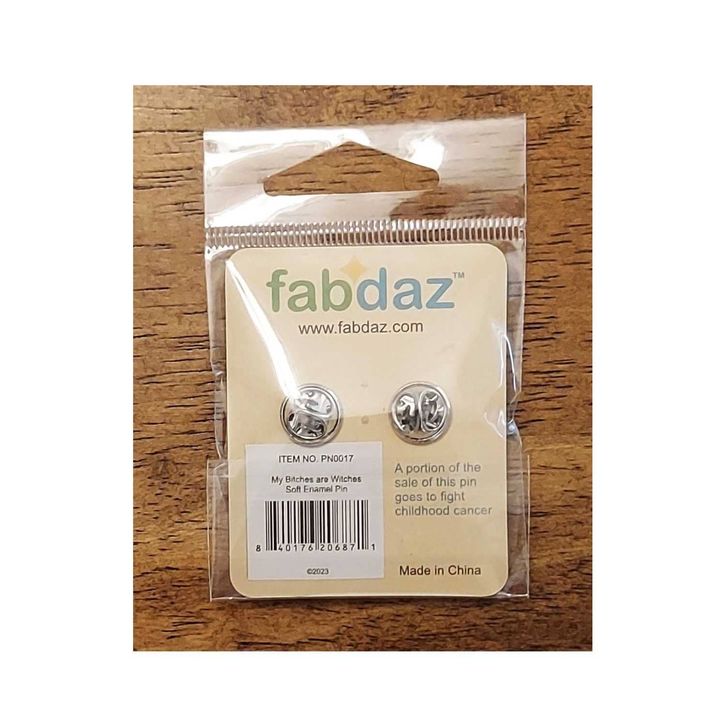 Fabdaz - My Bitches are Witches Enamel Pin with Metal Frame