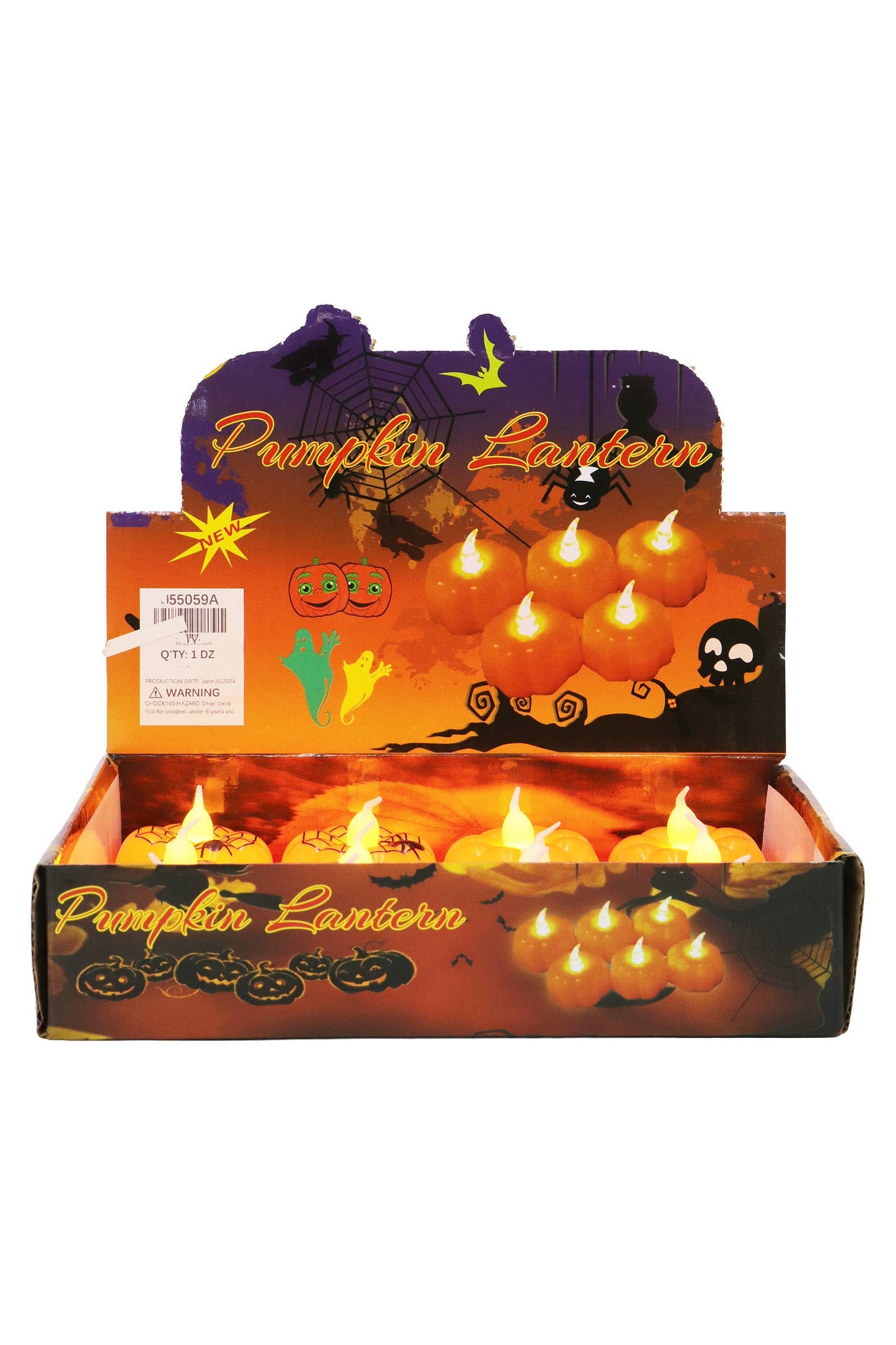 Halloween Pumpkin Lantern Led Candle Tealight