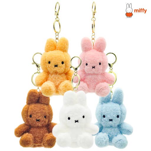 Miffy Limited Creamy Soft Color Fluffy Key ring Bag Charm
