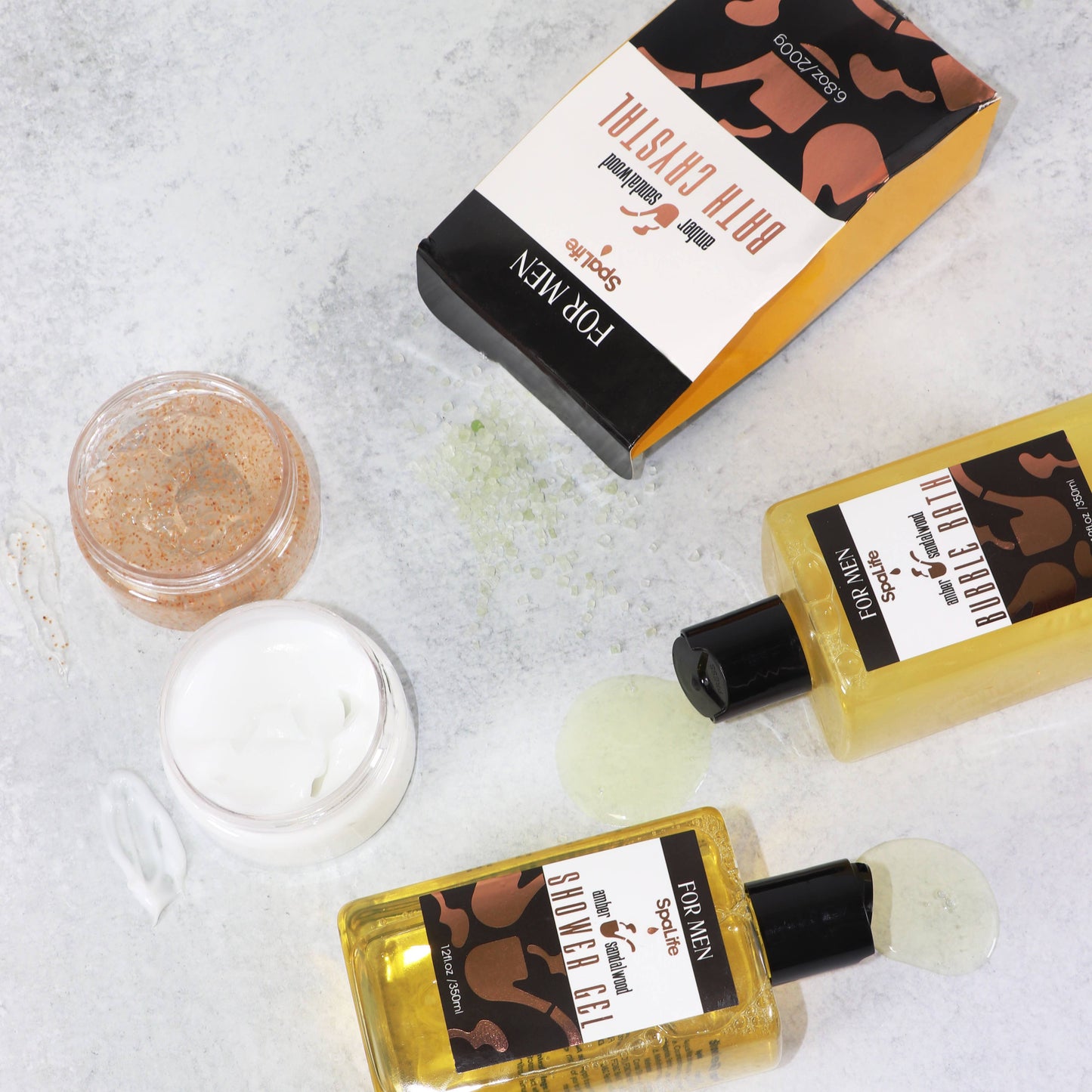 My Spa Life - All Natural Bath & Body Luxury Spa Men's Sandalwood Gift Set