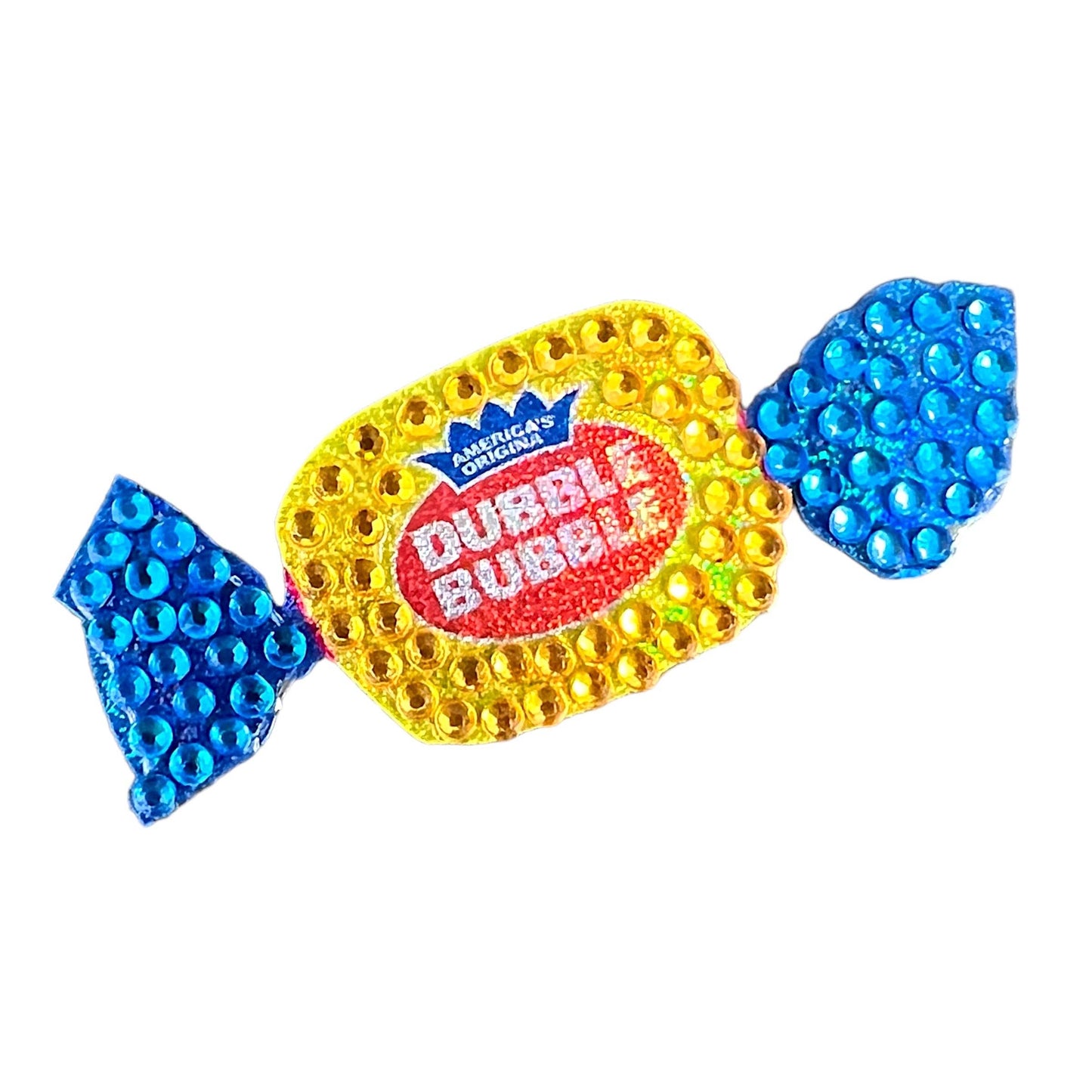 Dubble Bubble Gum Rhinestone Sticker 2" Cut to Shape