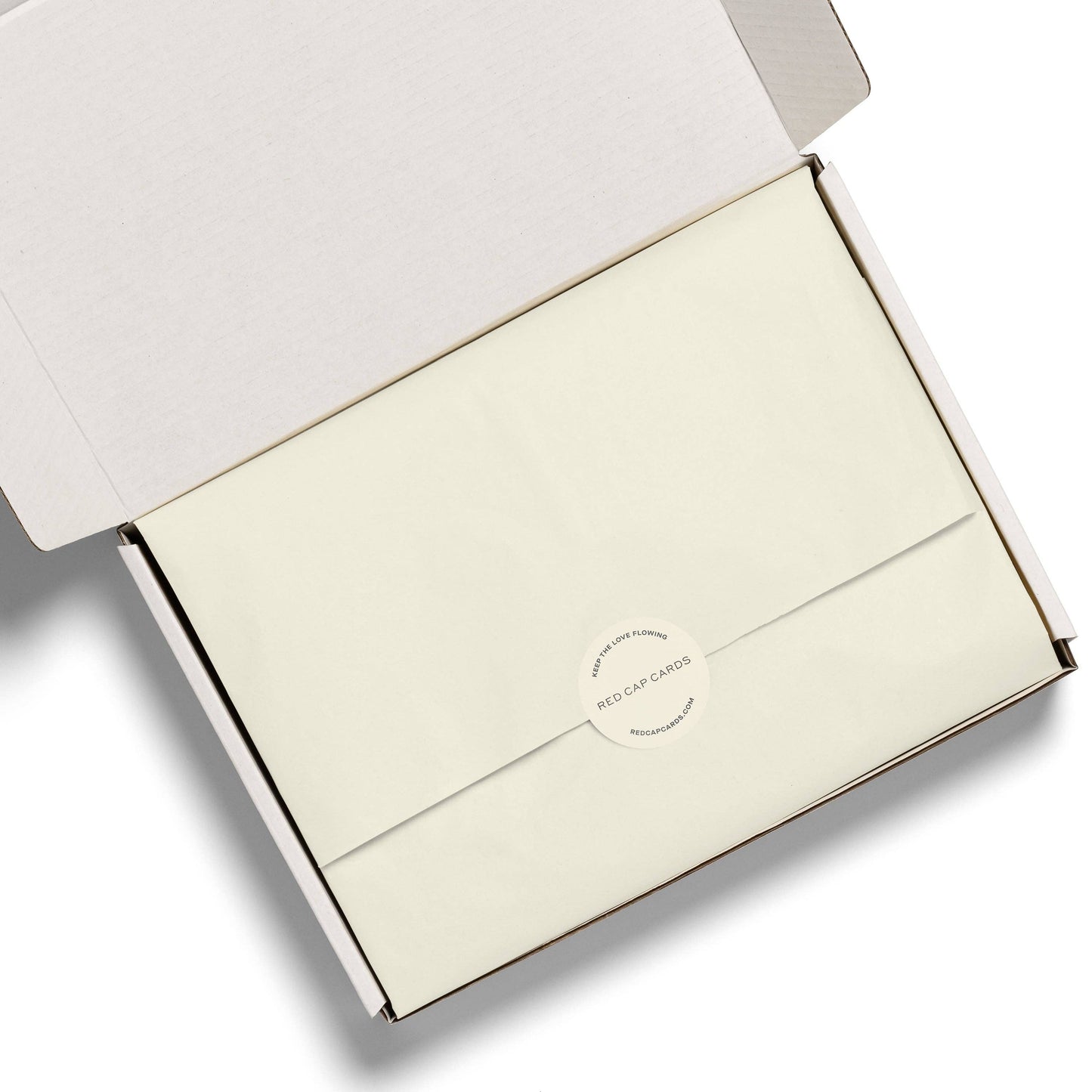 Red Cap Cards - Soft White tissue paper