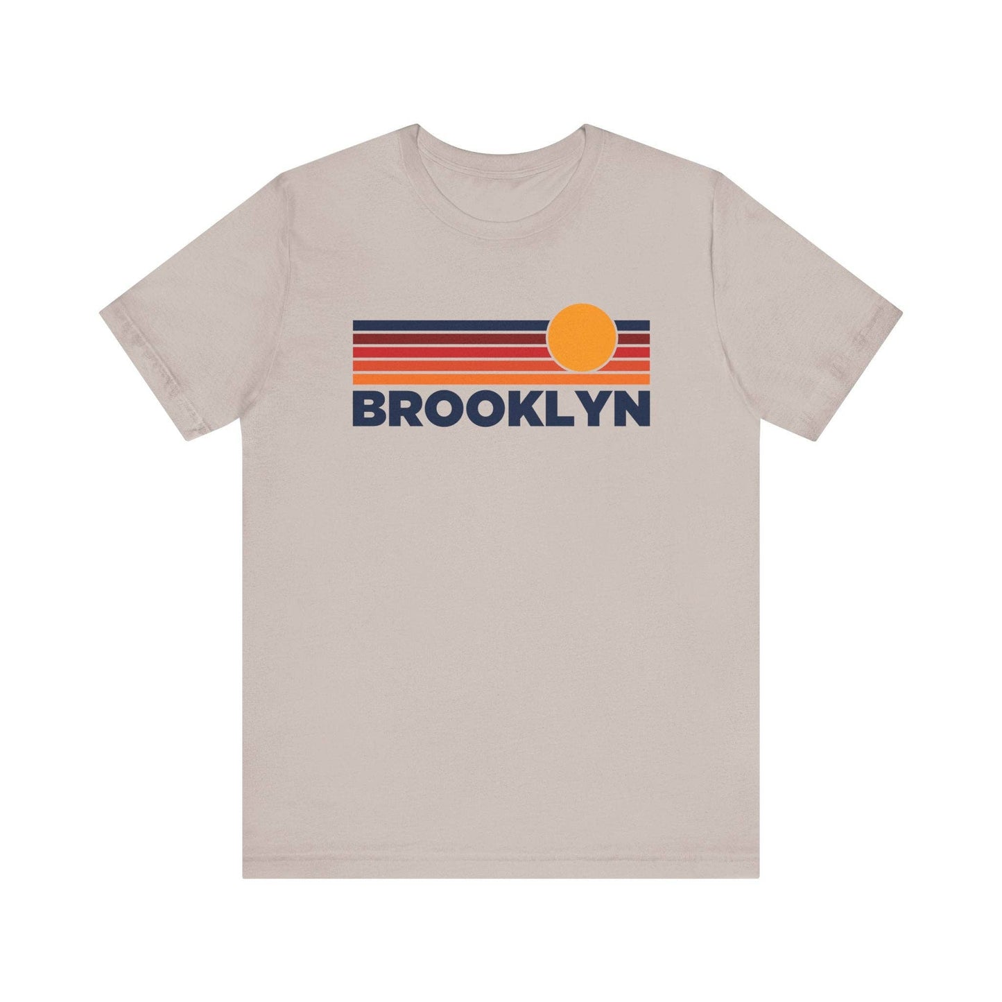 Hey Mountains - Brooklyn, NY T-Shirt Retro Vintage Sun Unisex Brooklyn Tee