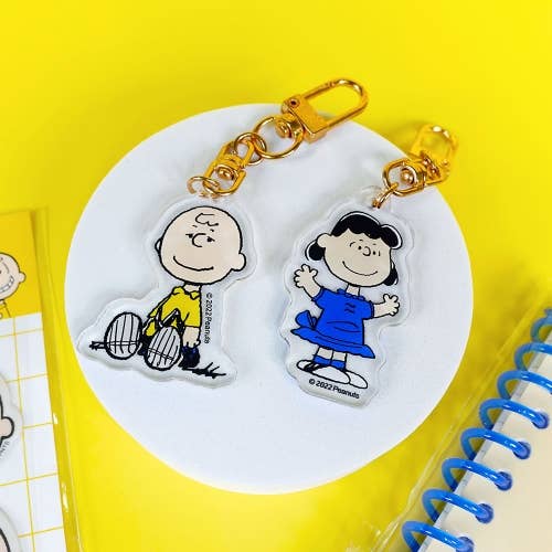 K_Wonderland - Peanuts Snoopy & Friends Random Key Chain Ring-Bag charm