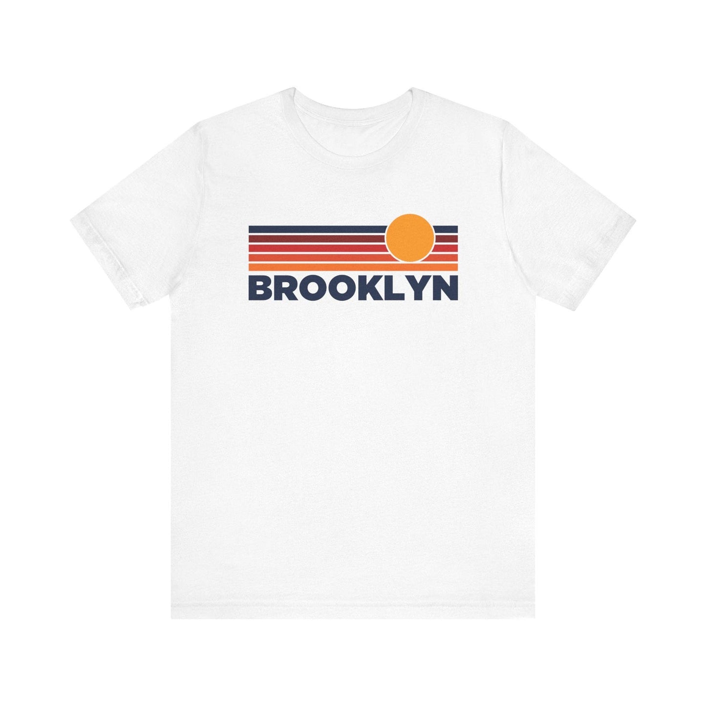 Hey Mountains - Brooklyn, NY T-Shirt Retro Vintage Sun Unisex Brooklyn Tee