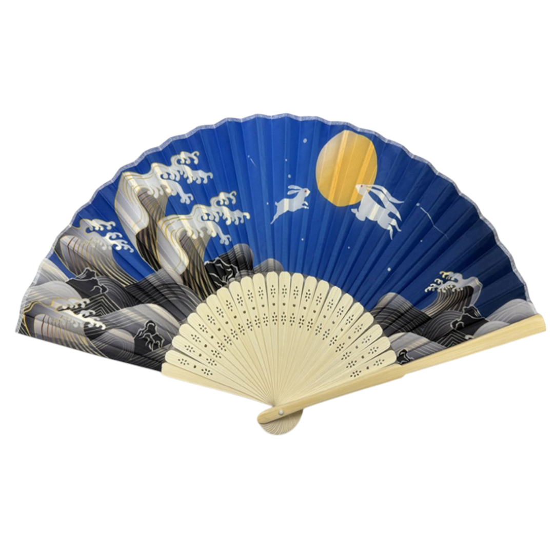 Rabbit Moon Paper Folding Fan (50/300)