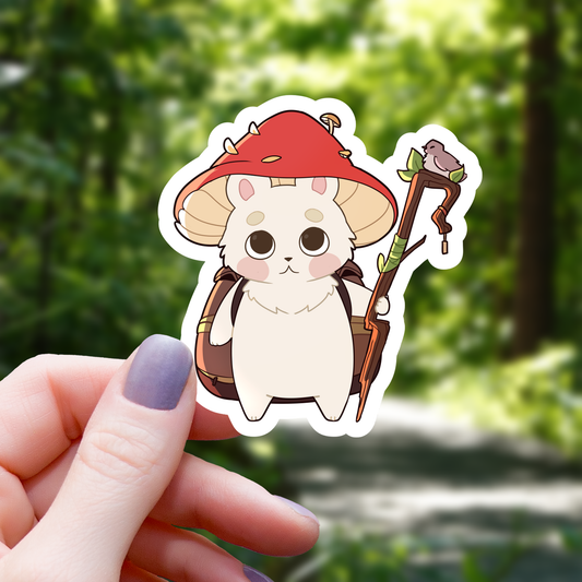 Mimic Gaming Co - White Bear Druid RPG Class Sticker - 3"