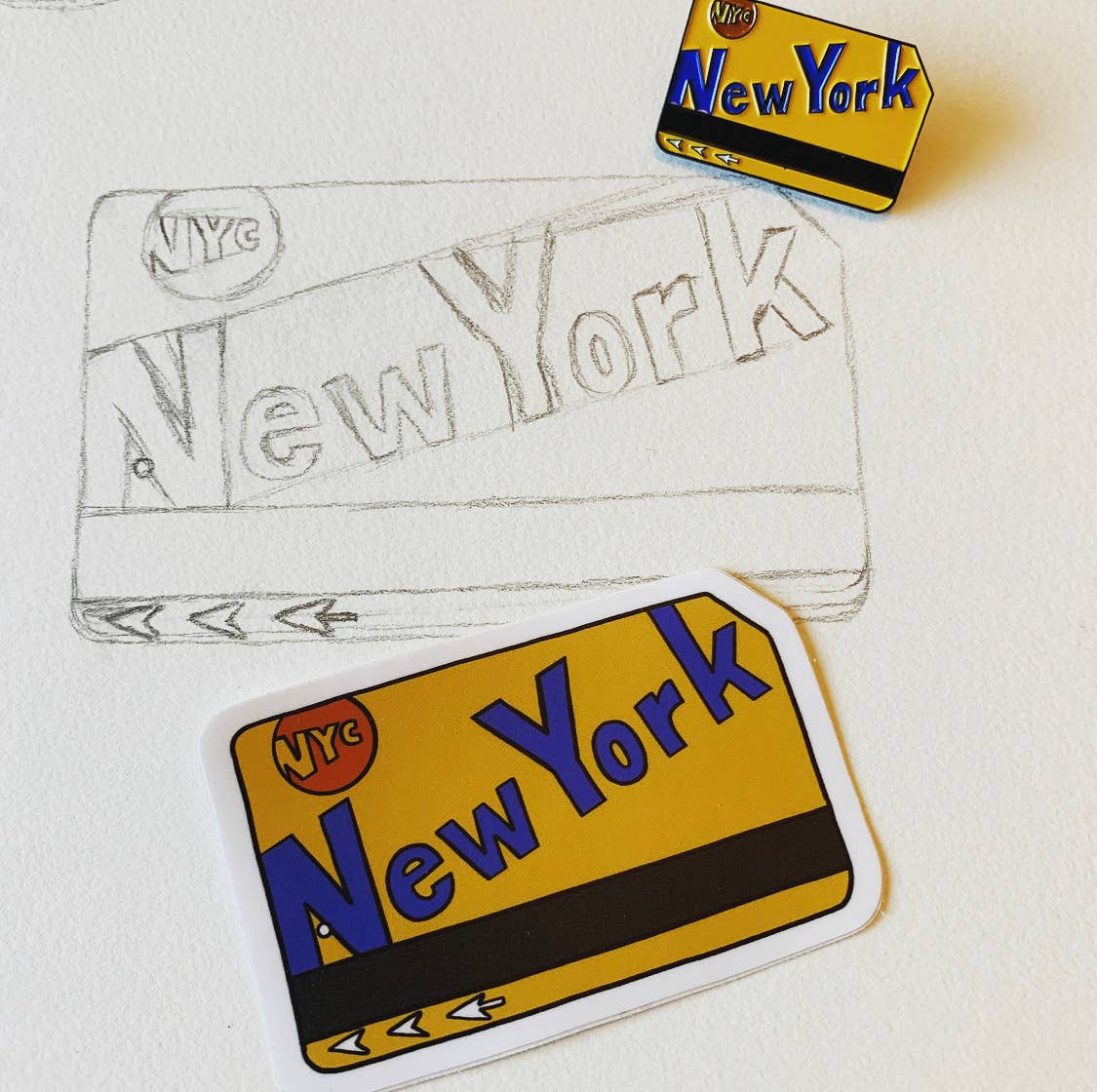 New York City Metrocard Vinyl Sticker - NY Subway Souvenir