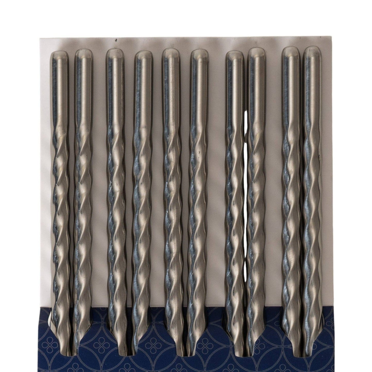 Urban Tokyo - 5 Piece Twisted Swirl Chopsticks Set Stainless Steel (10/200)