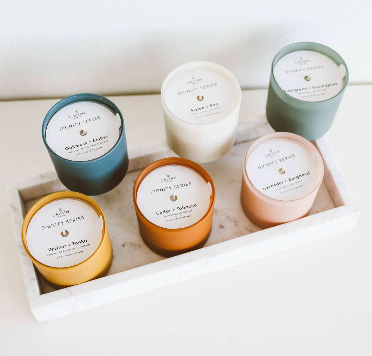 Calyan Wax Co. - Oakmoss + Amber - Dignity Series Soy Candle