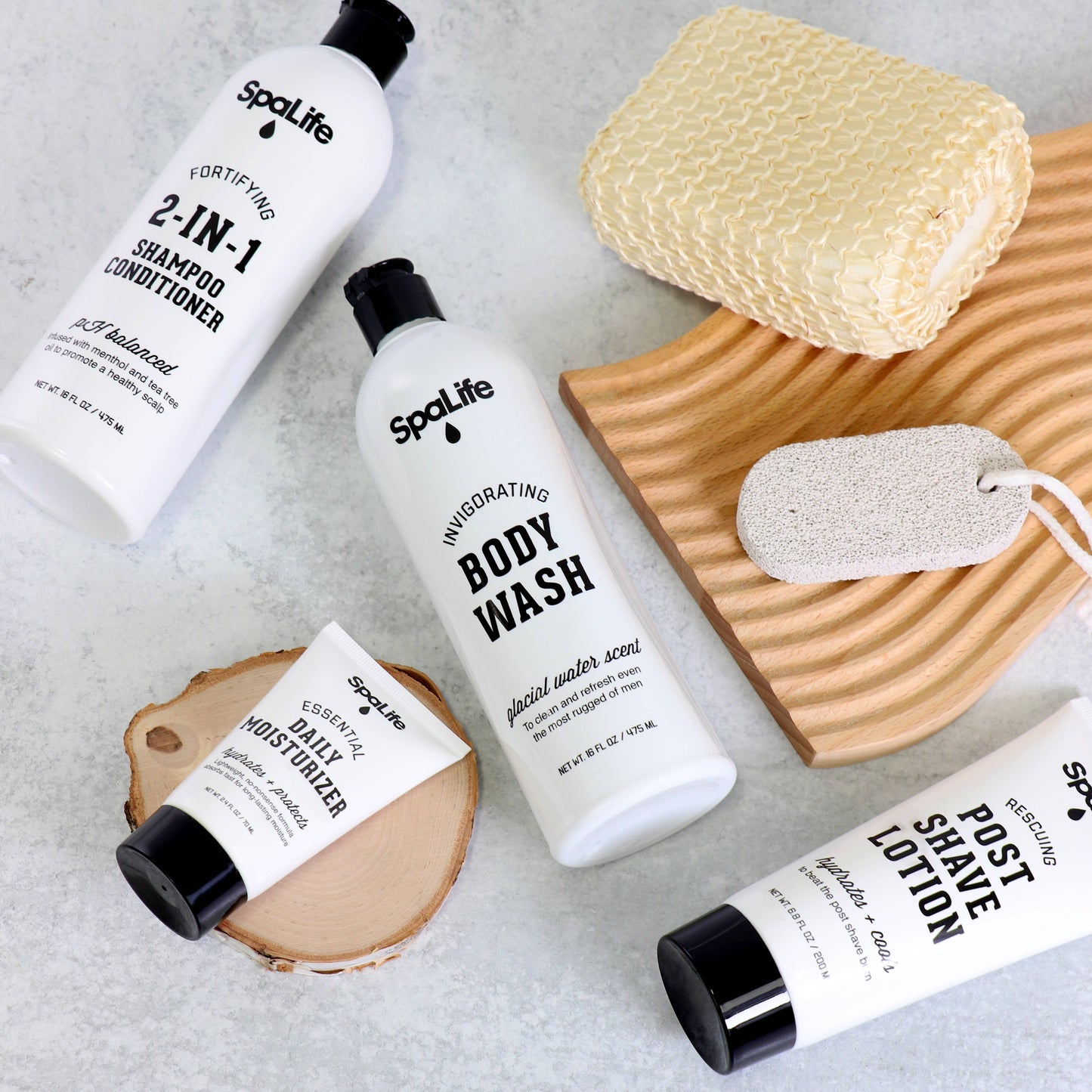 My Spa Life - All Natural Men's Bath & Body Luxury Spa Gift Set Basket