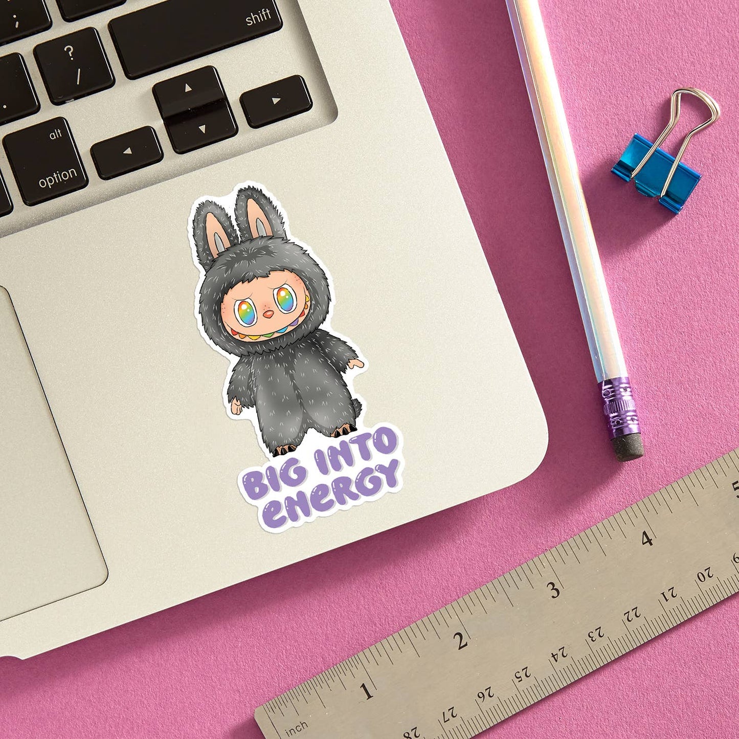 Secret Monster Big Into Energy Die Cut Sticker