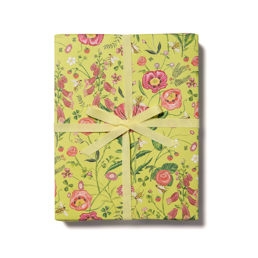 Bees wrapping paper
