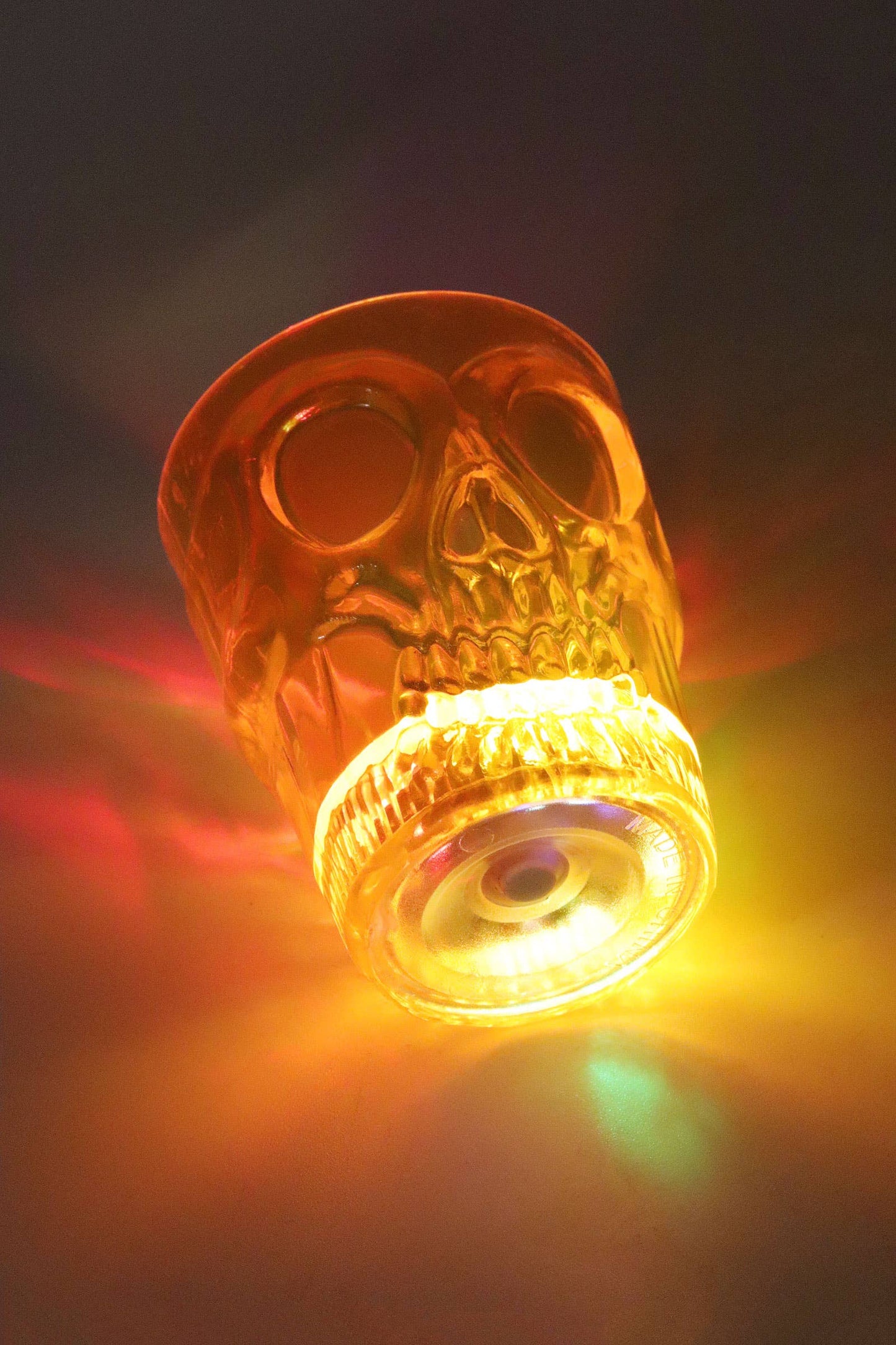 Halloween Skull Led Color Plastic Shot Glass