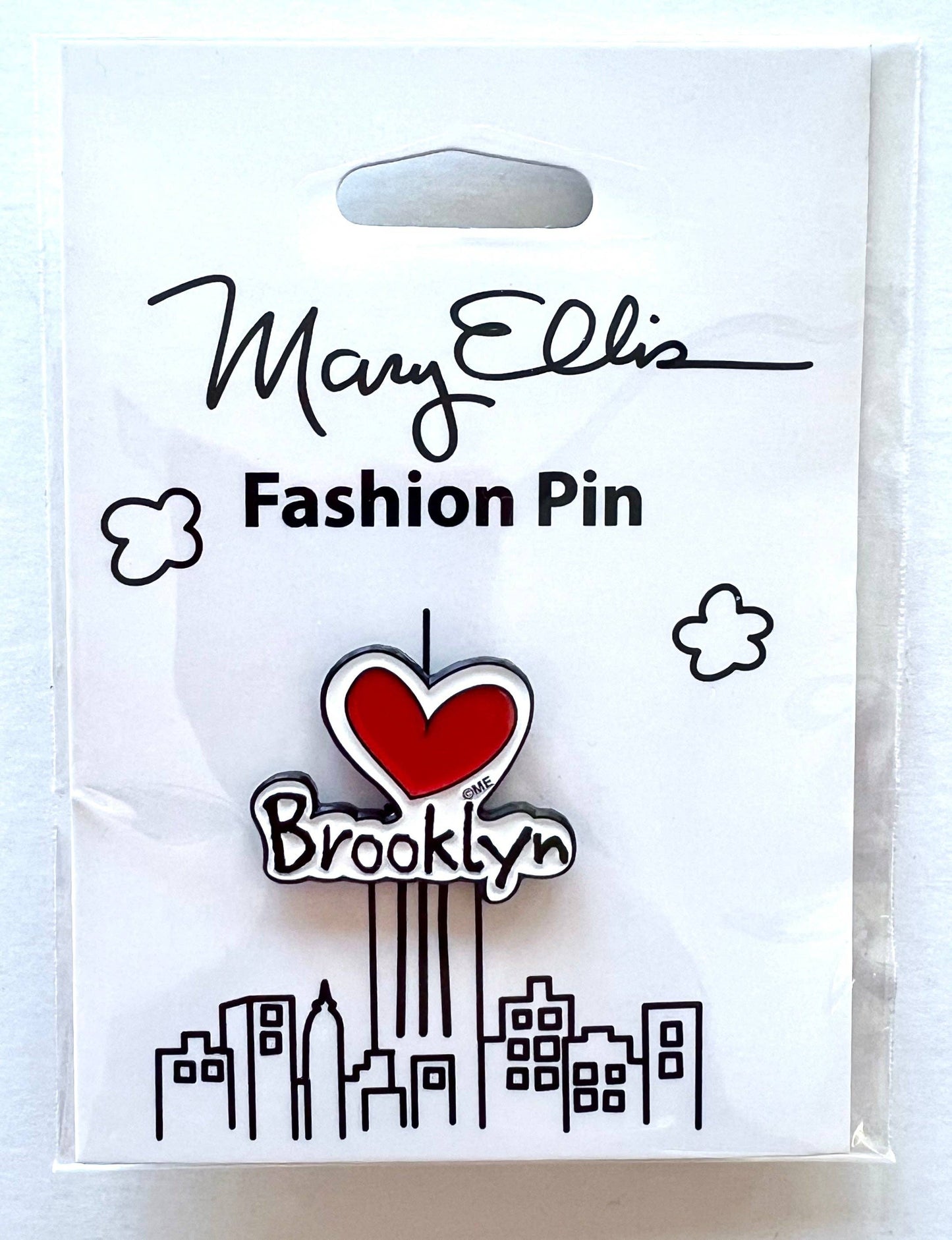 Mary Ellis - Brooklyn Heart Lapel Pin