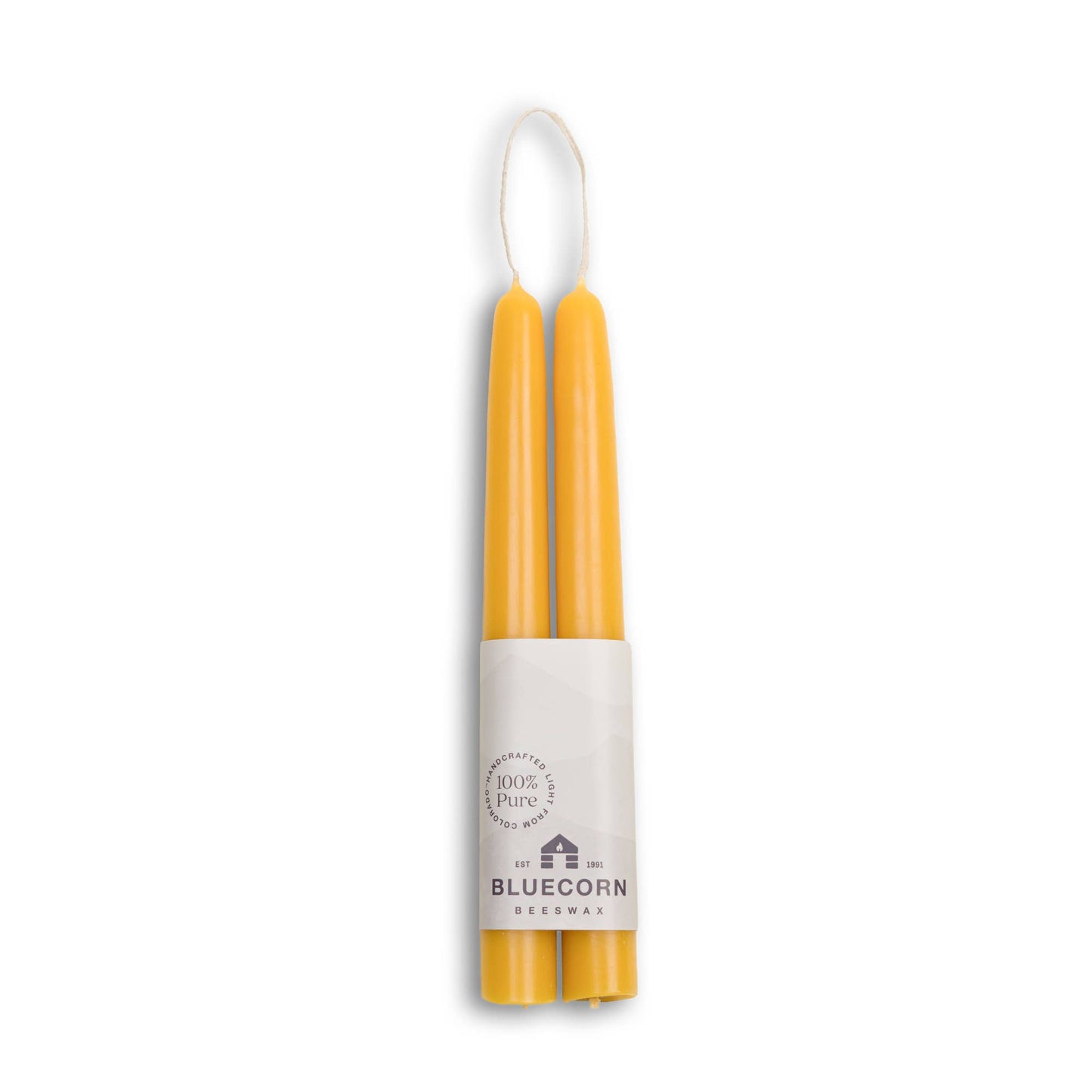 Bluecorn Candles - Beeswax Taper Candles – Dripless & Handmade in USA