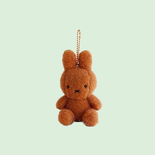 K_Wonderland - Miffy Creamy Plush Bag Charm, Key chain holder - 8cm
