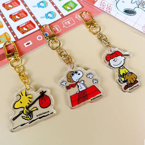 K_Wonderland - Peanuts Snoopy & Friends Random Key Chain Ring-Bag charm