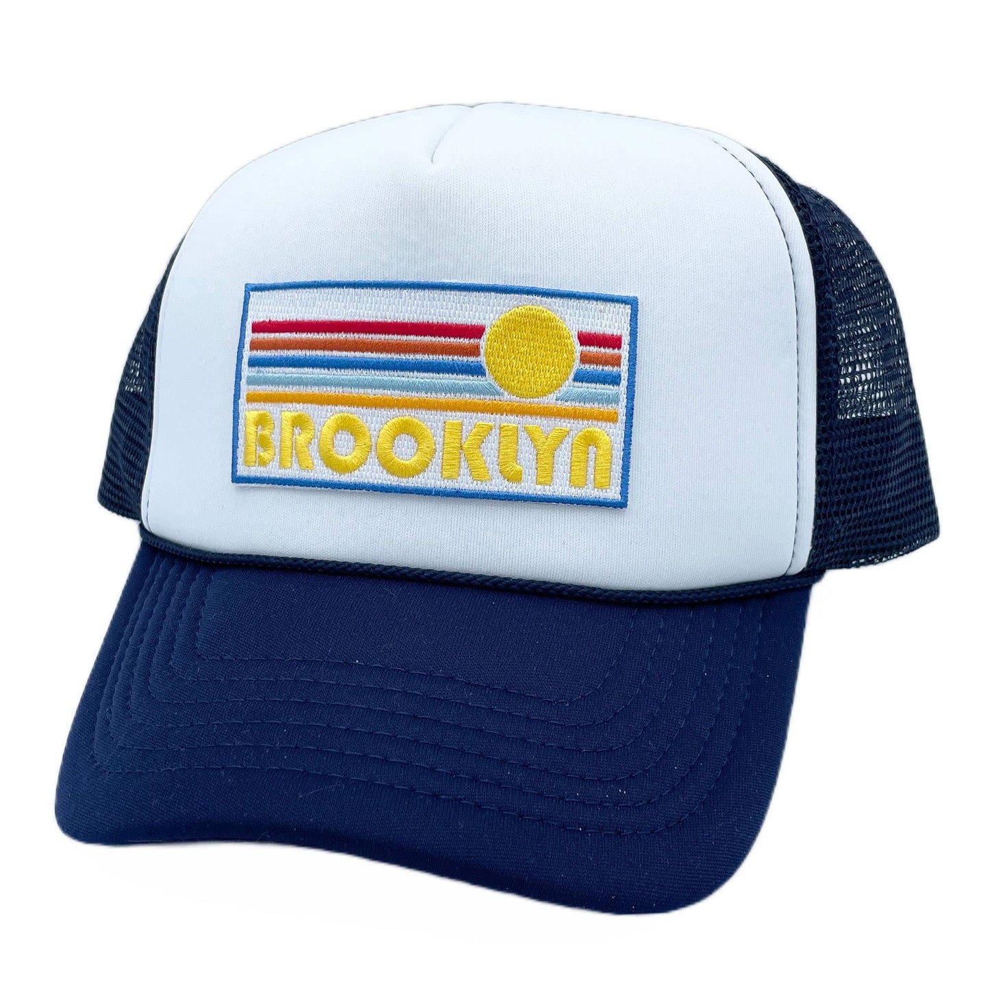 Brooklyn Trucker Hat Adult Retro Sun Brooklyn,NY Hat