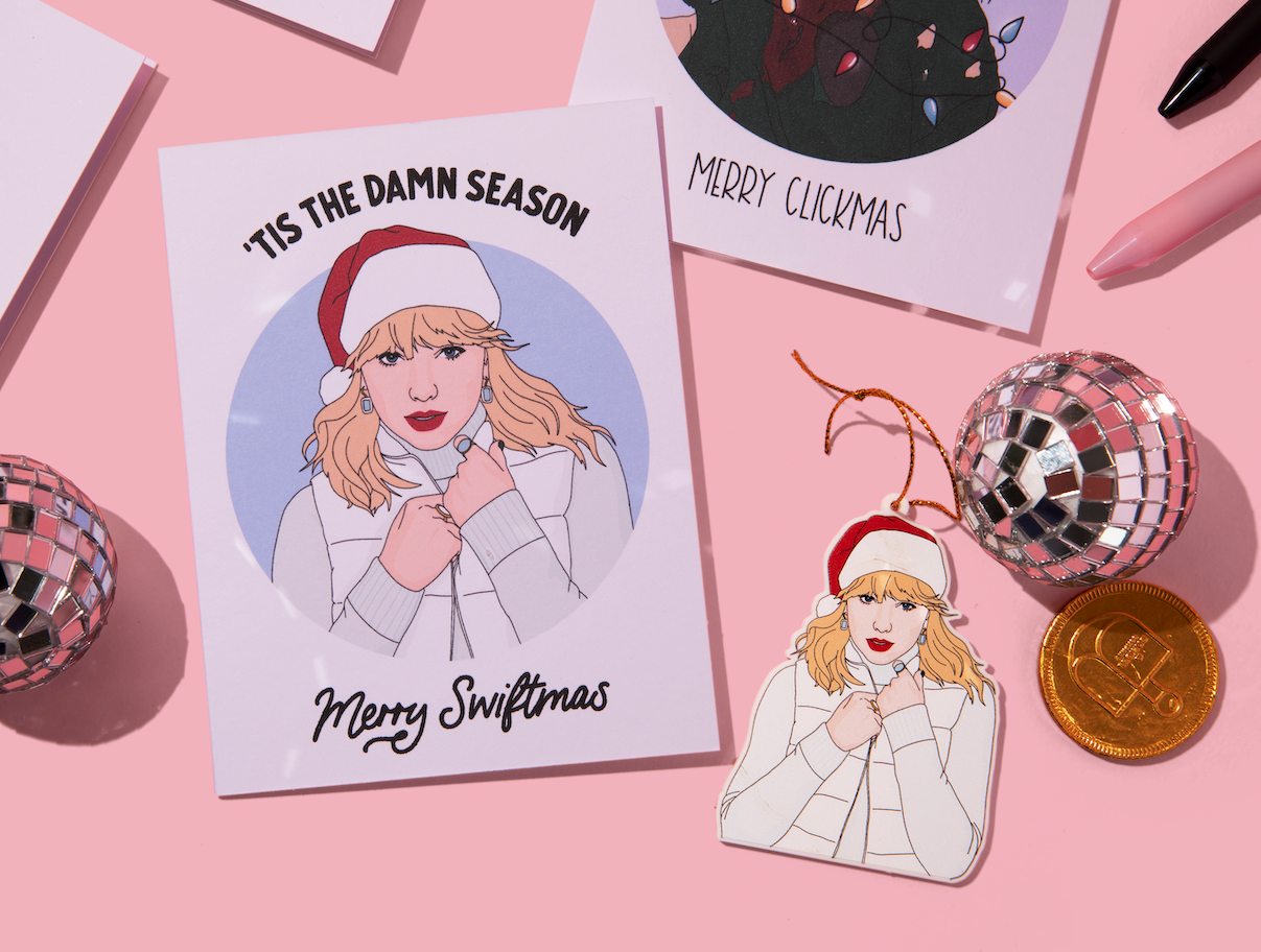 Tis the Damn Season White Acrylic Ornament