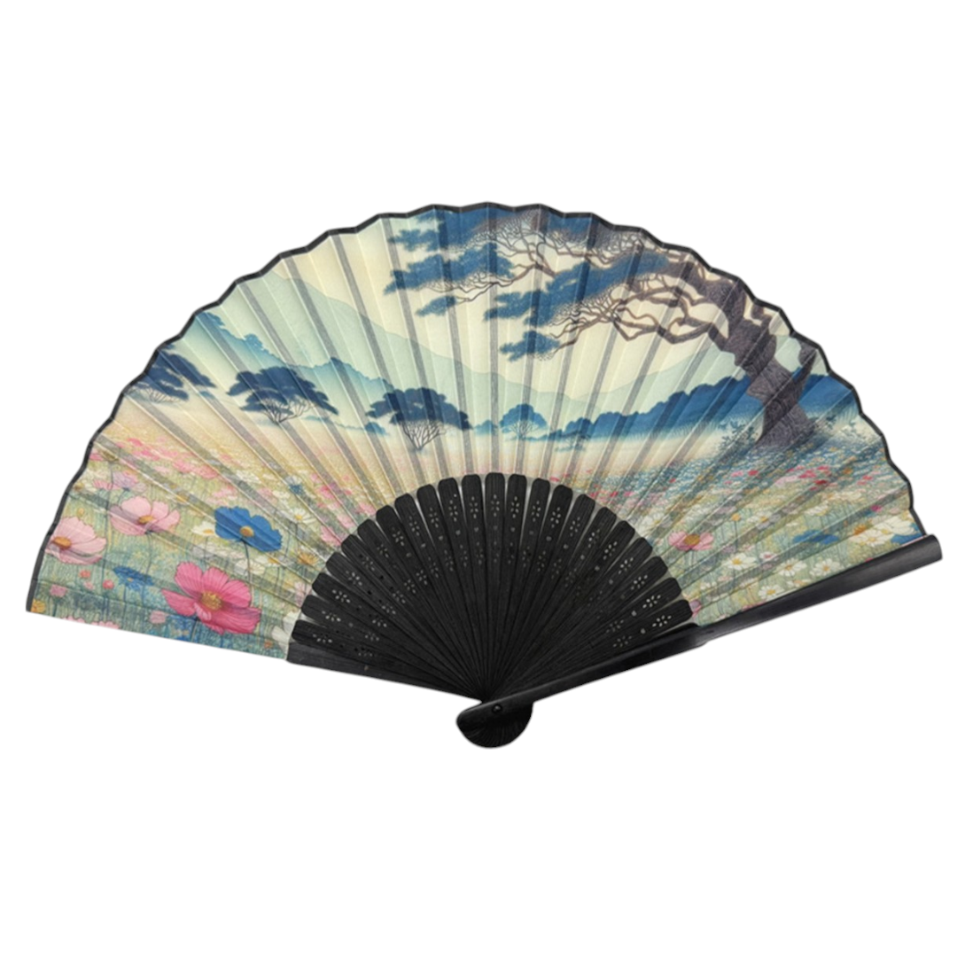 Cosmos Design Paper Folding Fan (50/300)