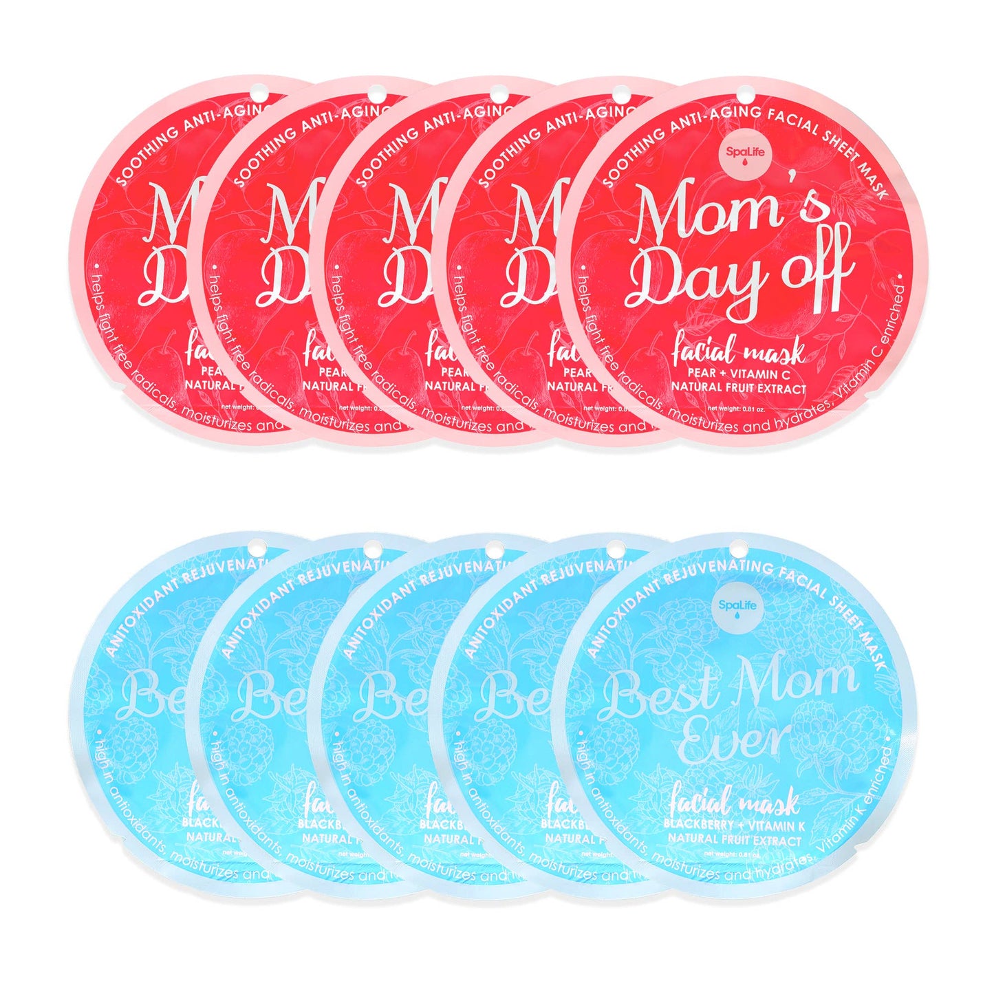 My Spa Life - Mother's Day Rejuvenating & Soothing Facial Mask -1 Pk