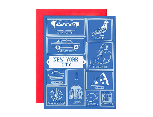 Maptote - New York City Frames Greeting Card