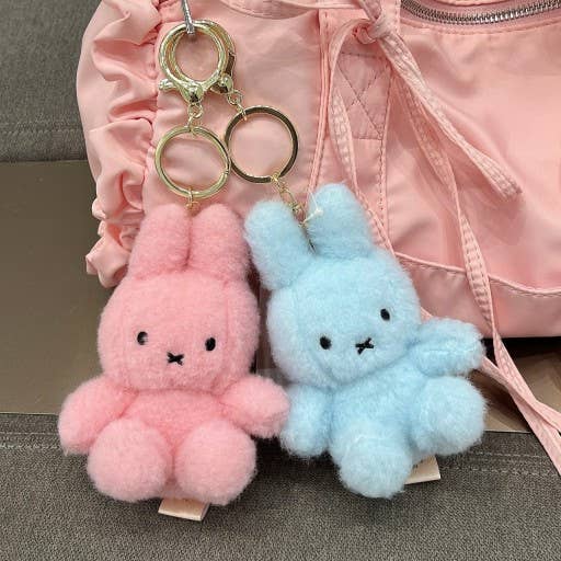 Miffy Limited Creamy Soft Color Fluffy Key ring Bag Charm