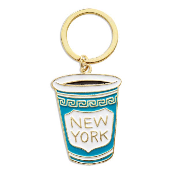 New York City Coffee Cup Keychain