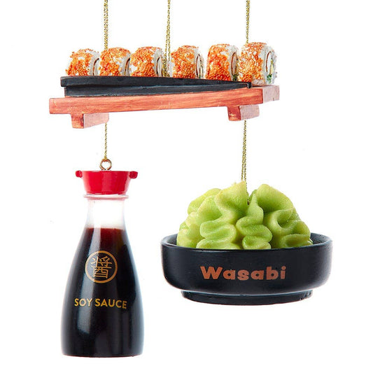 2.5-3"WASABI/SOY SAUCE/SUSHI Ornament 3A
