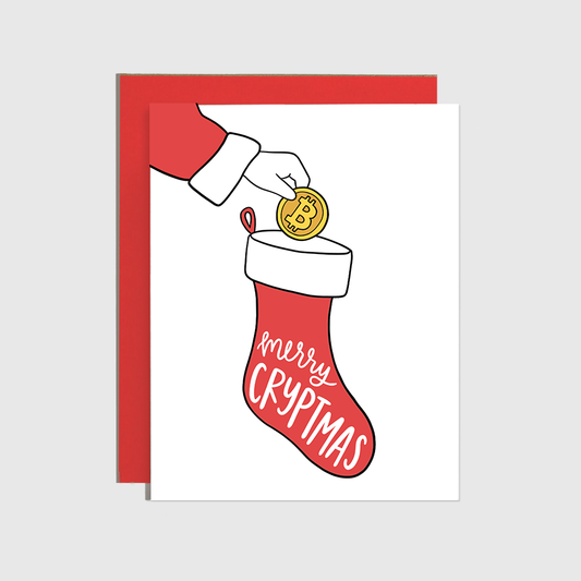 Merry Cryptmas Bitcoin Holiday Card