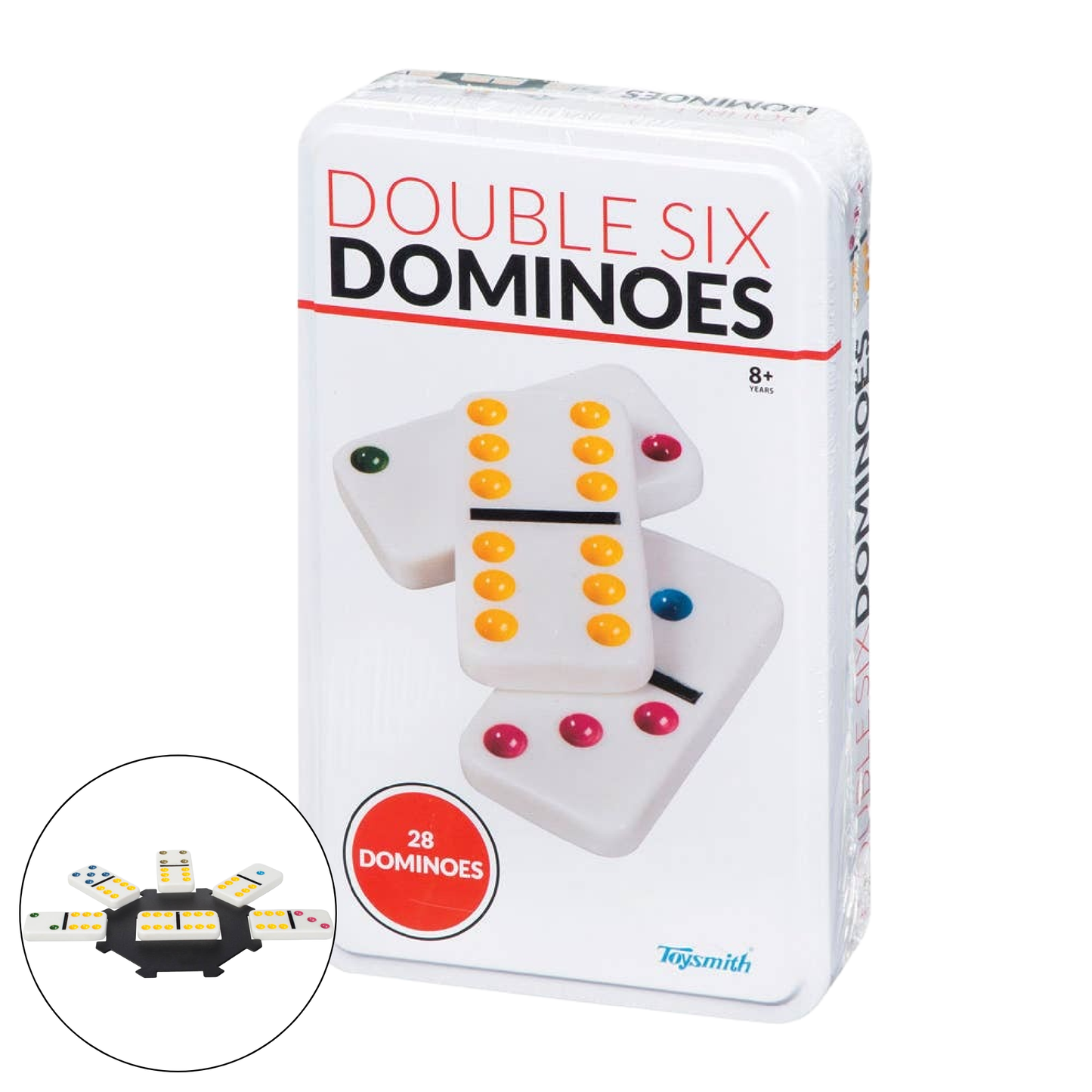 Cardinal Double Six Dominoes In Color Collectors Tin