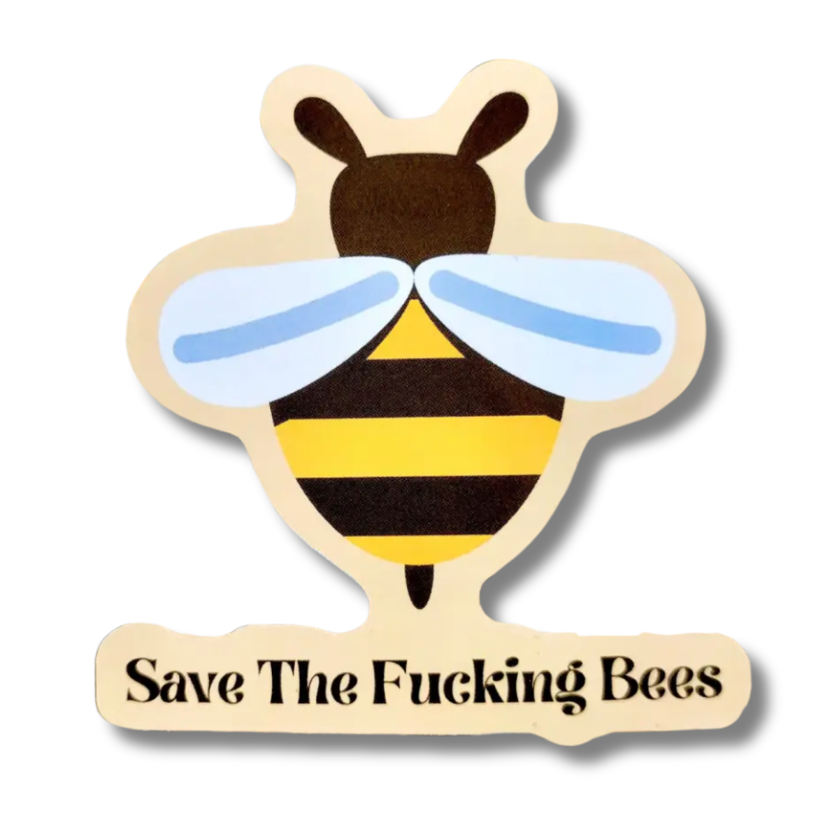 Raised Waterproof Sticker Save The Fucking Bees