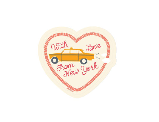 Maptote - New York City With Love Taxi Sticker