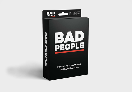 BAD PEOPLE | ON-THE-GO EDITION: Tuck Box Adult Party Game