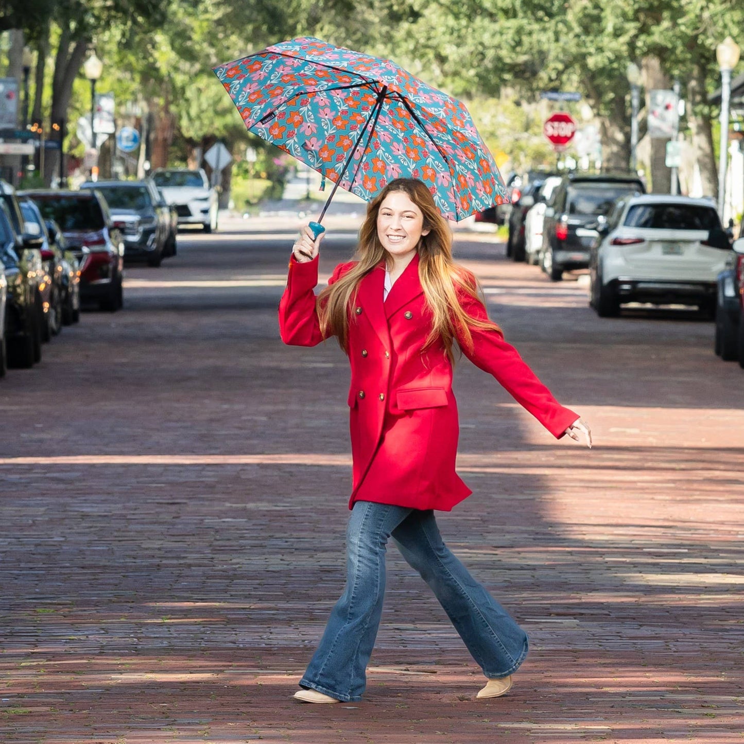 Teal Tango Umbrella in a Bottle
