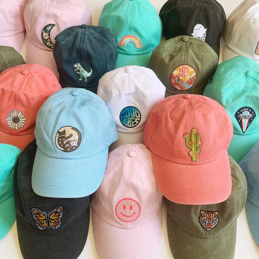 Wildflower + Co. - Baseball Hat With Embroidered Patch