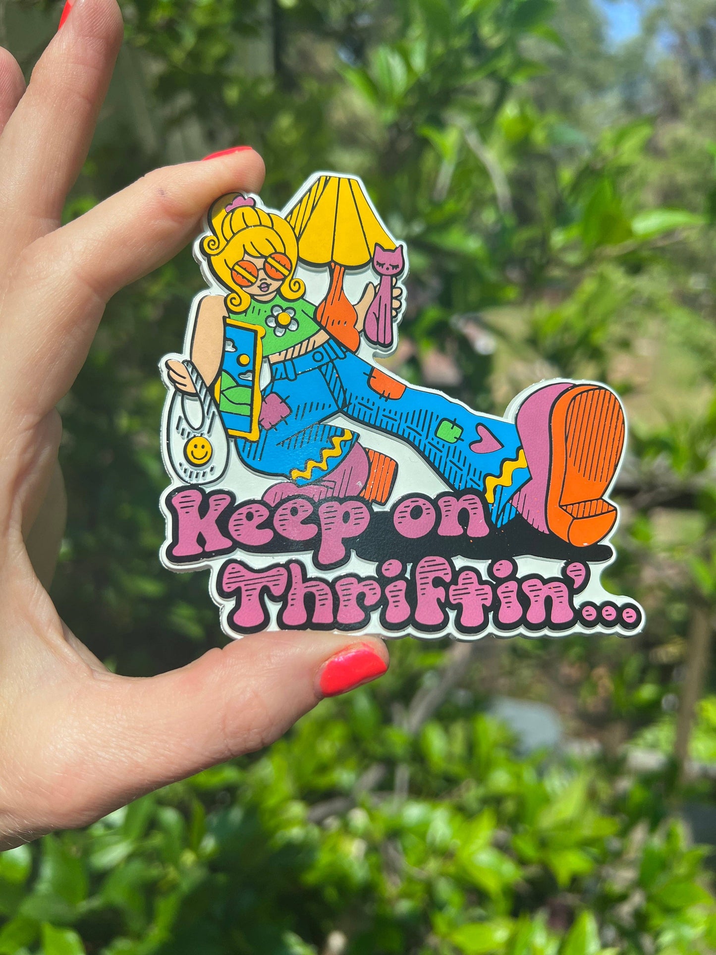 Astral Weekend - Keep on Thriftin EXTRA LARGE Rubber Magnet