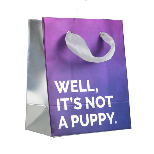 Prank-O - Funny "It's Not a Puppy" Small Gift Bag