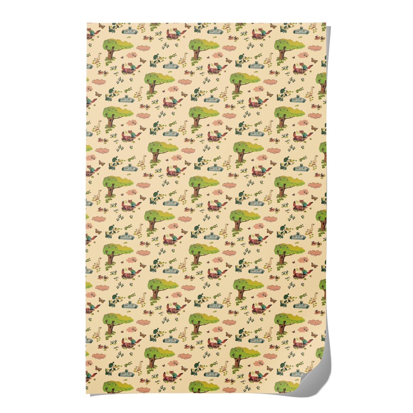 Richard Scarry Whimsy Hollow wrapping paper